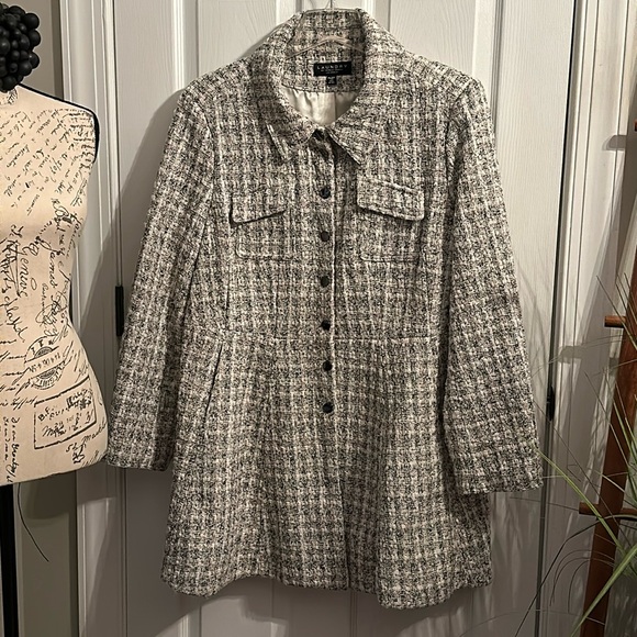 Laundry by Shelli Segal Women's Single-Breasted Skirted Tweed Coat, XXL (20/22) - Picture 4 of 16